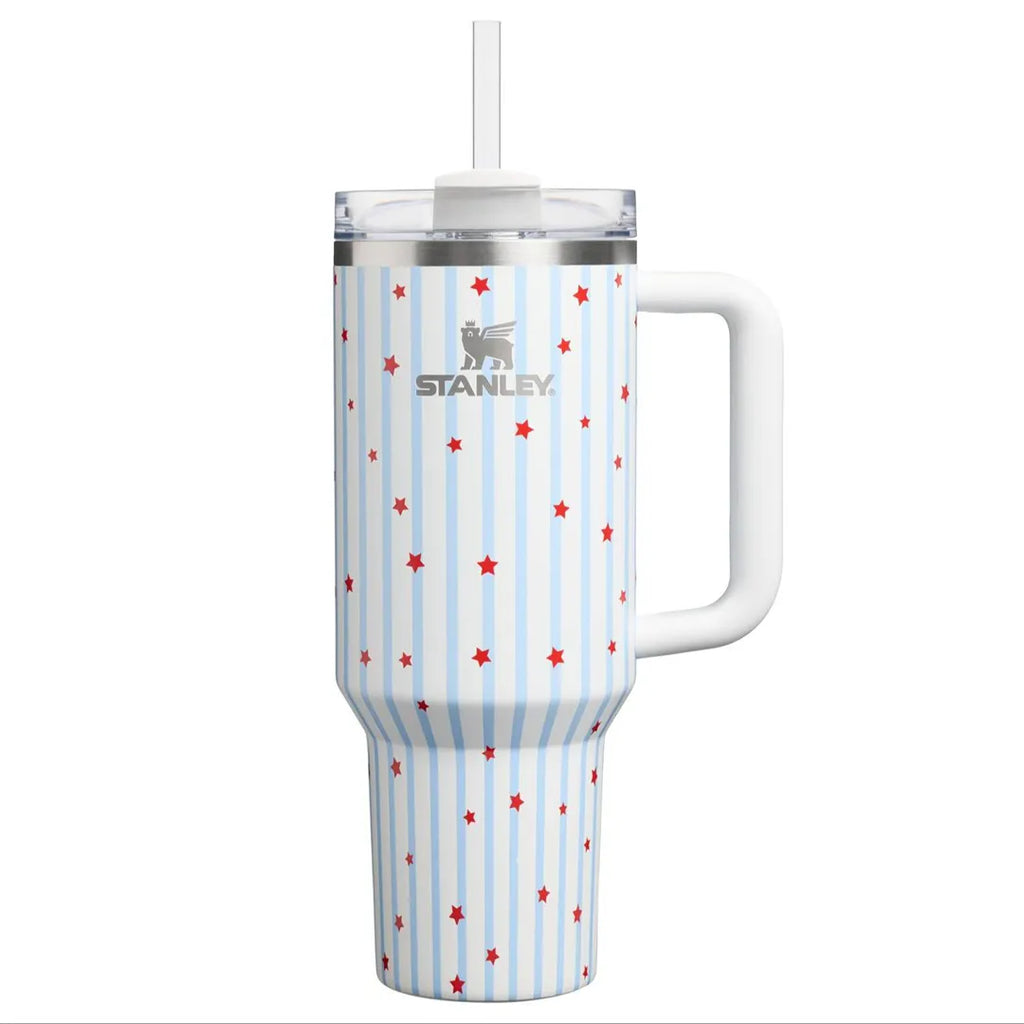 40 Oz Stainless Steel H2.0 FlowState Quencher Tumbler - Starry Stripes